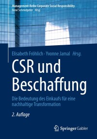 Cover image: CSR und Beschaffung 2nd edition 9783662678572