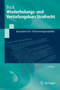 Cover image: Wiederholungs- und Vertiefungskurs Strafrecht 3rd edition 9783662680223