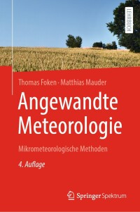 Cover image: Angewandte Meteorologie 4th edition 9783662683323