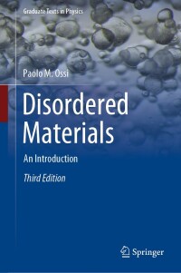 Titelbild: Disordered Materials 3rd edition 9783662684269