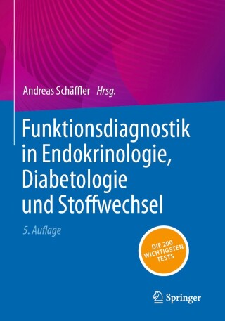 Cover image: Funktionsdiagnostik in Endokrinologie, Diabetologie und Stoffwechsel 5th edition 9783662685624