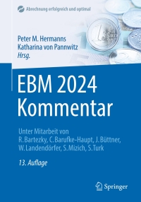 Cover image: EBM 2024 Kommentar 13th edition 9783662686577