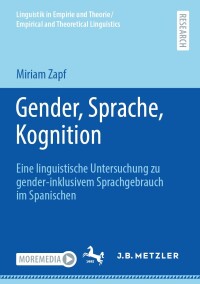 Cover image: Gender, Sprache, Kognition 9783662690239