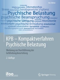 Cover image: KPB - Kompaktverfahren Psychische Belastung 2nd edition 9783662690352