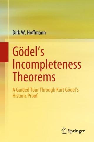 Cover image: Gödel's Incompleteness Theorems 9783662695494