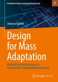 表紙画像: Design for Mass Adaptation 9783662695890