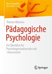 Cover image: Pädagogische Psychologie 9783662698099