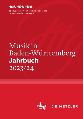 Cover image: Musik in Baden-Württemberg. Jahrbuch 2023/24 9783662699164