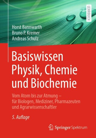 Cover image: Basiswissen Physik, Chemie und Biochemie 5th edition 9783662706954
