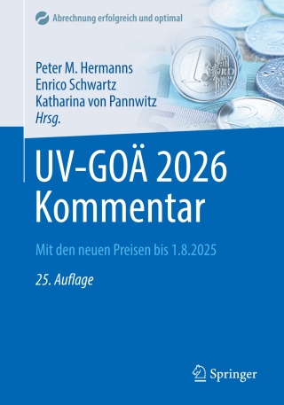 Cover image: UV-GOÄ 2026 Kommentar 25th edition 9783662723432
