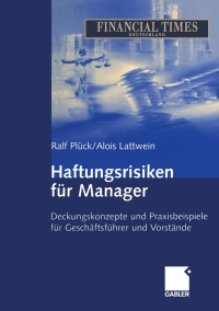Cover image: Haftungsrisiken für Manager 2nd edition 9783409215275