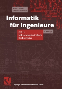 Immagine di copertina: Informatik für Ingenieure 4th edition 9783528349523