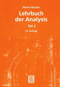 Imagen de portada: Lehrbuch der Analysis 13th edition 9783519622321