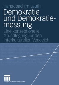 Imagen de portada: Demokratie und Demokratiemessung 9783531138558