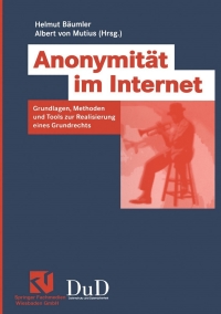 Cover image: Anonymität im Internet 1st edition 9783528058500