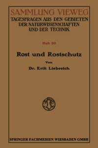 صورة الغلاف: Rost und Rostschutz 9783663066750