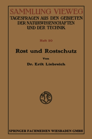صورة الغلاف: Rost und Rostschutz 9783663066750