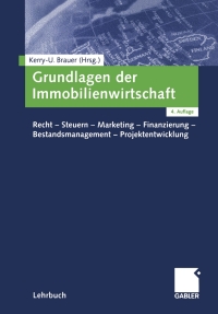 Omslagafbeelding: Grundlagen der Immobilienwirtschaft 4th edition 9783409421072