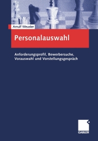 Cover image: Personalauswahl 9783409126243