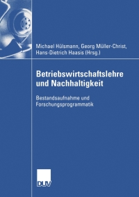 Cover image: Betriebswirtschaftslehre und Nachhaltigkeit 1st edition 9783824407590