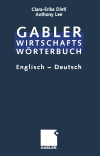 Imagen de portada: Commercial Dictionary / Wirtschaftswörterbuch 4th edition 9783409498999