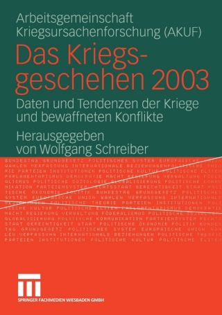 Imagen de portada: Das Kriegsgeschehen 2003 1st edition 9783810041098