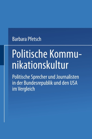 Cover image: Politische Kommunikationskultur 9783531137087