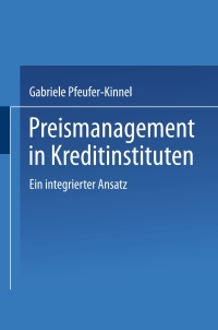 Immagine di copertina: Preismanagement in Kreditinstituten 9783824468065