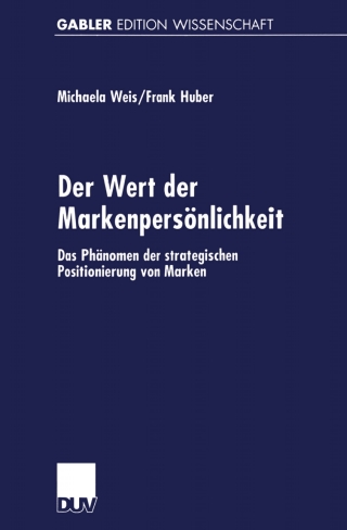 Imagen de portada: Der Wert der Markenpersönlichkeit 9783824470969