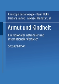 Imagen de portada: Armut und Kindheit 2nd edition 9783531337074