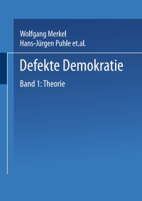 Cover image: Defekte Demokratie 9783810032348