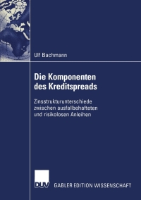 Cover image: Die Komponenten des Kreditspreads 9783824481460