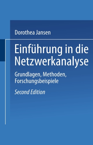 Immagine di copertina: Einführung in die Netzwerkanalyse 2nd edition 9783810031495