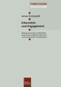 Cover image: Erkenntnis und Engagement 9783810037046