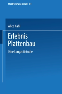 Cover image: Erlebnis Plattenbau 9783810031747