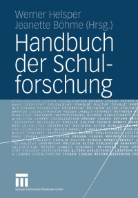 Cover image: Handbuch der Schulforschung 1st edition 9783810036599