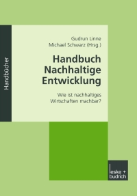 Cover image: Handbuch Nachhaltige Entwicklung 1st edition 9783810037589