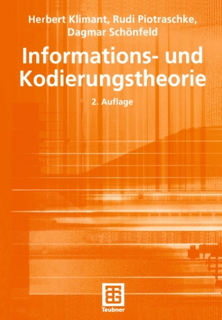Cover image: Informations- und Kodierungstheorie 2nd edition 9783519230038
