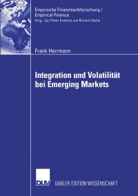 Imagen de portada: Integration und Volatilität bei Emerging Markets 9783835001947