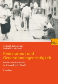 Omslagafbeelding: Kinderarmut und Generationengerechtigkeit 2nd edition 9783810037312