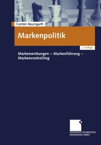 Cover image: Markenpolitik 2nd edition 9783409216661