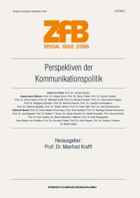 Cover image: Perspektiven der Kommunikationspolitik 1st edition 9783834901088