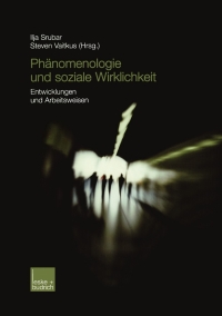 Cover image: Phänomenologie und soziale Wirklichkeit 1st edition 9783810034151