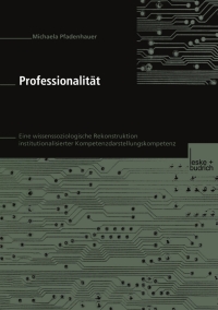 Cover image: Professionalität 9783810037008