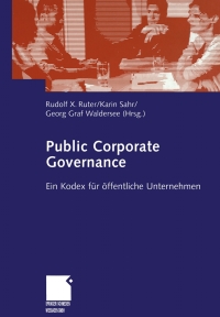 Cover image: Public Corporate Governance 1st edition 9783409143097