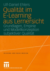 Imagen de portada: Qualität im E-Learning aus Lernersicht 9783531142357