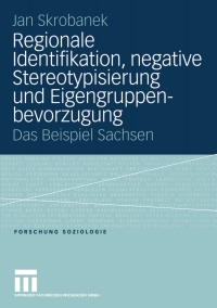 Omslagafbeelding: Regionale Identifikation, negative Stereotypisierung und Eigengruppenbevorzugung 9783810041043