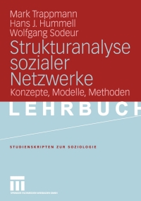 Imagen de portada: Strukturanalyse sozialer Netzwerke 9783531143828