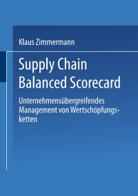 Cover image: Supply Chain Balanced Scorecard 9783824478408