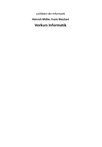 Cover image: Vorkurs Informatik 9783519005070